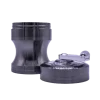 4 Part Super Heroes Grinder with Crank– Gunmetal -  Medium