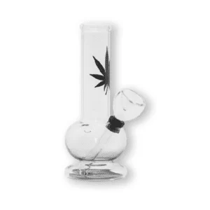 CannaLeaf Glass Bong – Small – 15cm