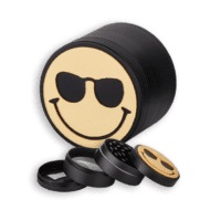 Smiley Face Metal Grinder- 4pcs