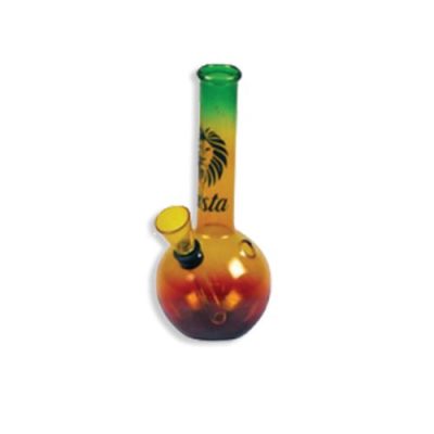 Rasta Design Glass Bong- 16cm
