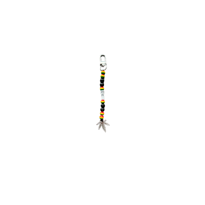 Rasta Beaded Keychain 420