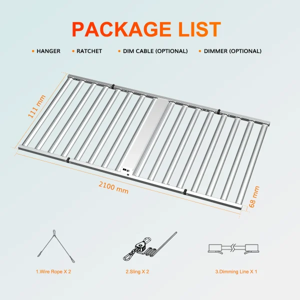 1600W 𝗦𝗔𝗠𝗦𝗨𝗡𝗚 𝟯𝟬𝟭𝗕 Full Spectrum Dimmable Indoor Grow Light