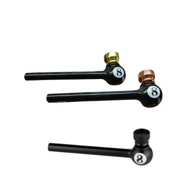 Glass 8 Ball Pipe