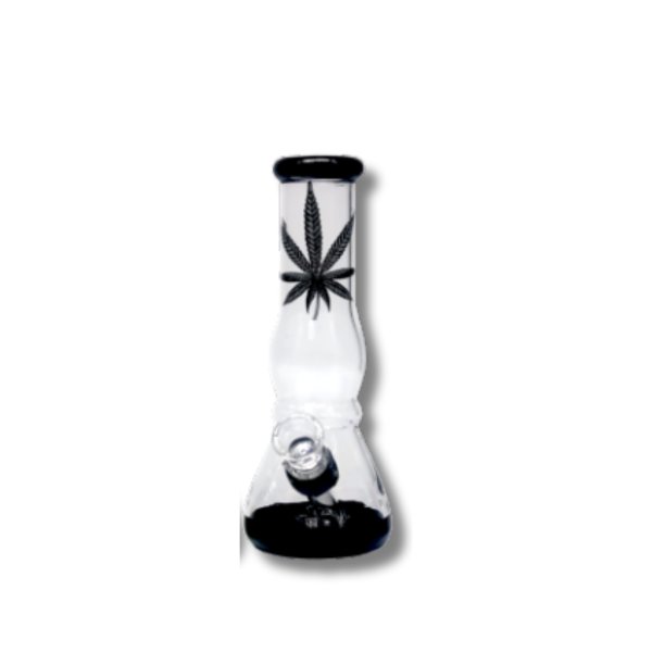 Colour Leaf Glass Bong 12.5cm