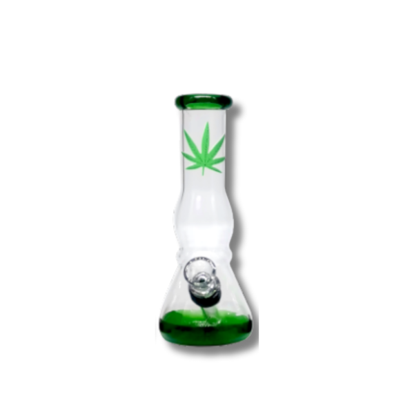Colour Leaf Glass Bong 12.5cm