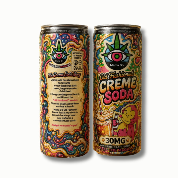 NEW Mama G's x Sodaze Old Fashioned Creme Soda Cans 30mg