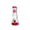 Colour Leaf Glass Bong 12.5cm